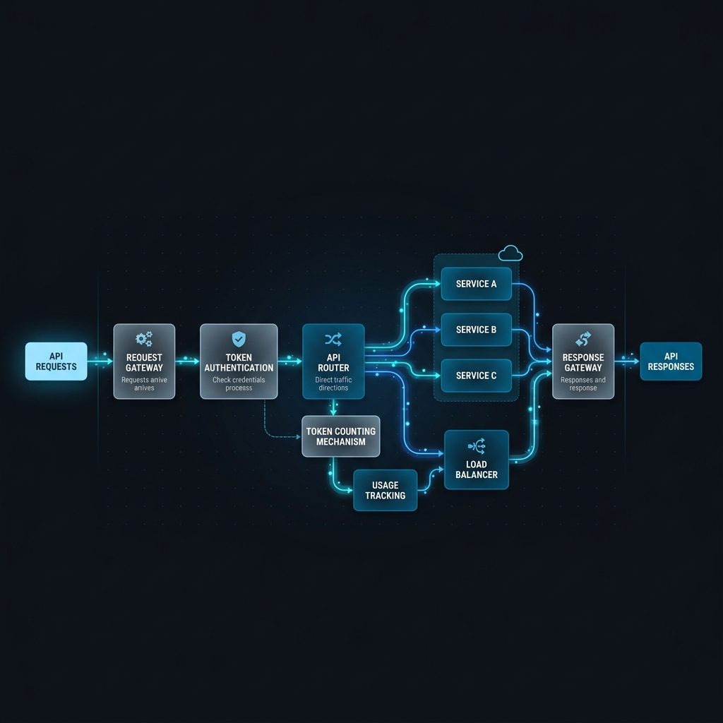 Technical architecture of OpenAI token processing and caching