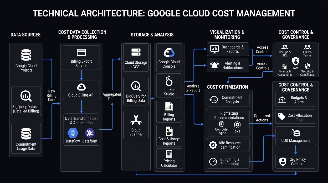 Google Cloud Cost Management Architecture