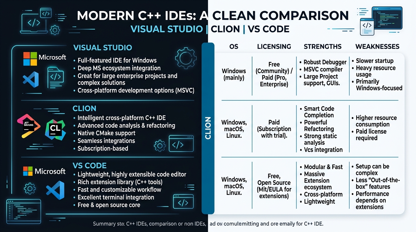 Comparison of C++ Development Environments