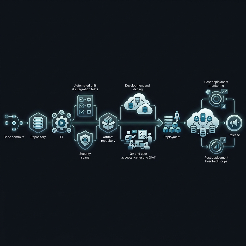 Technical Process Flow for Launching an App