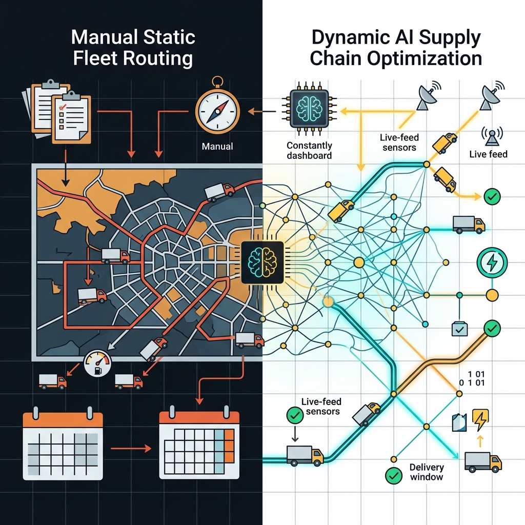 Technical architecture of a modern AI-driven logistics system