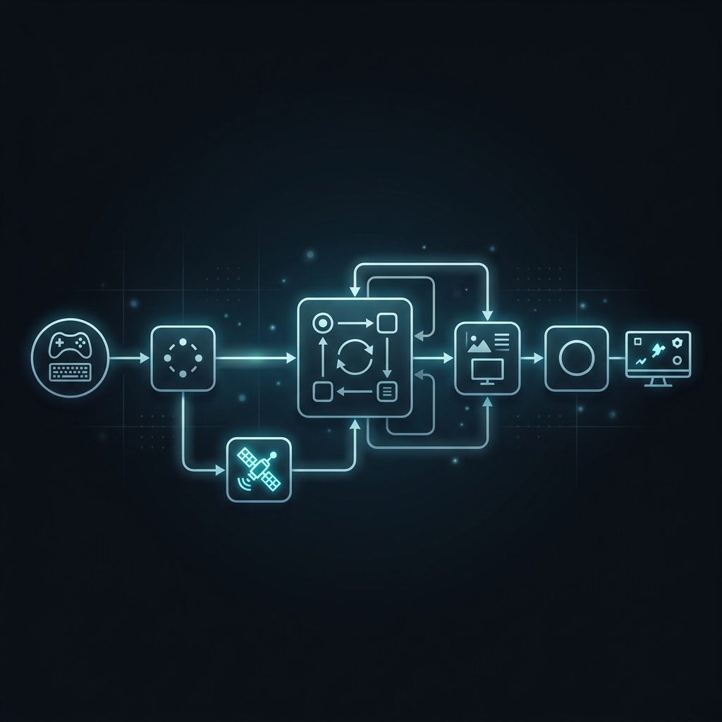 Game Loop Architecture Flow Diagram