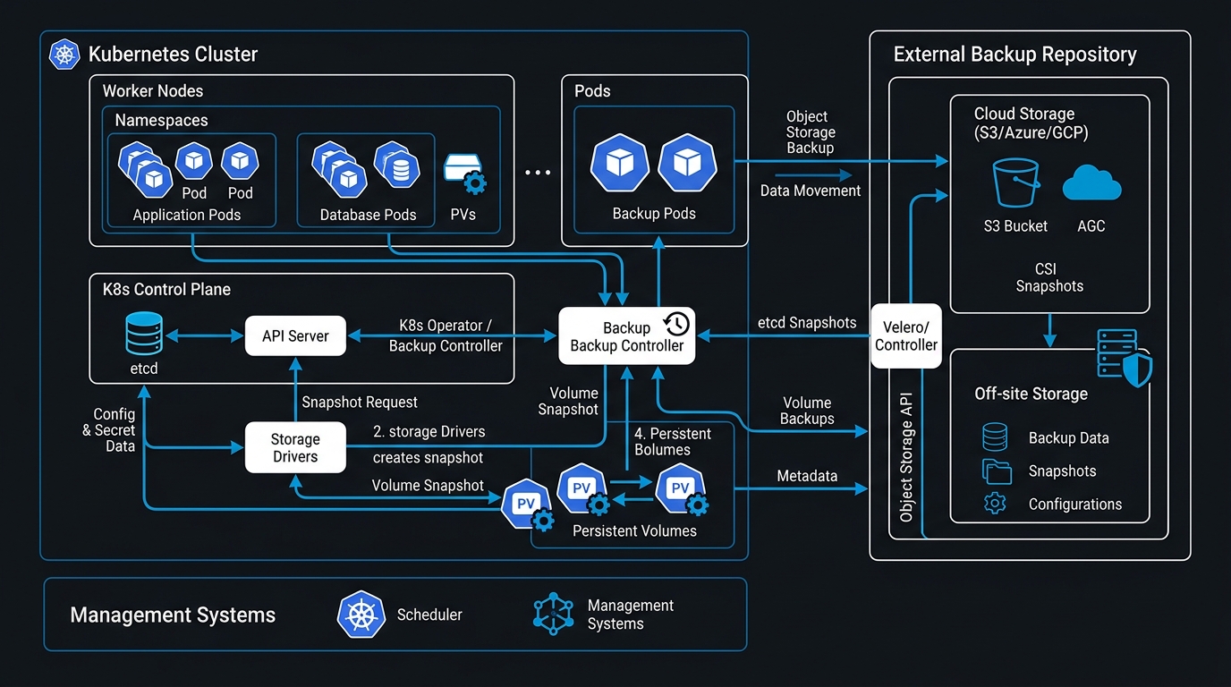 Kubernetes Disaster Recovery Architecture with Velero